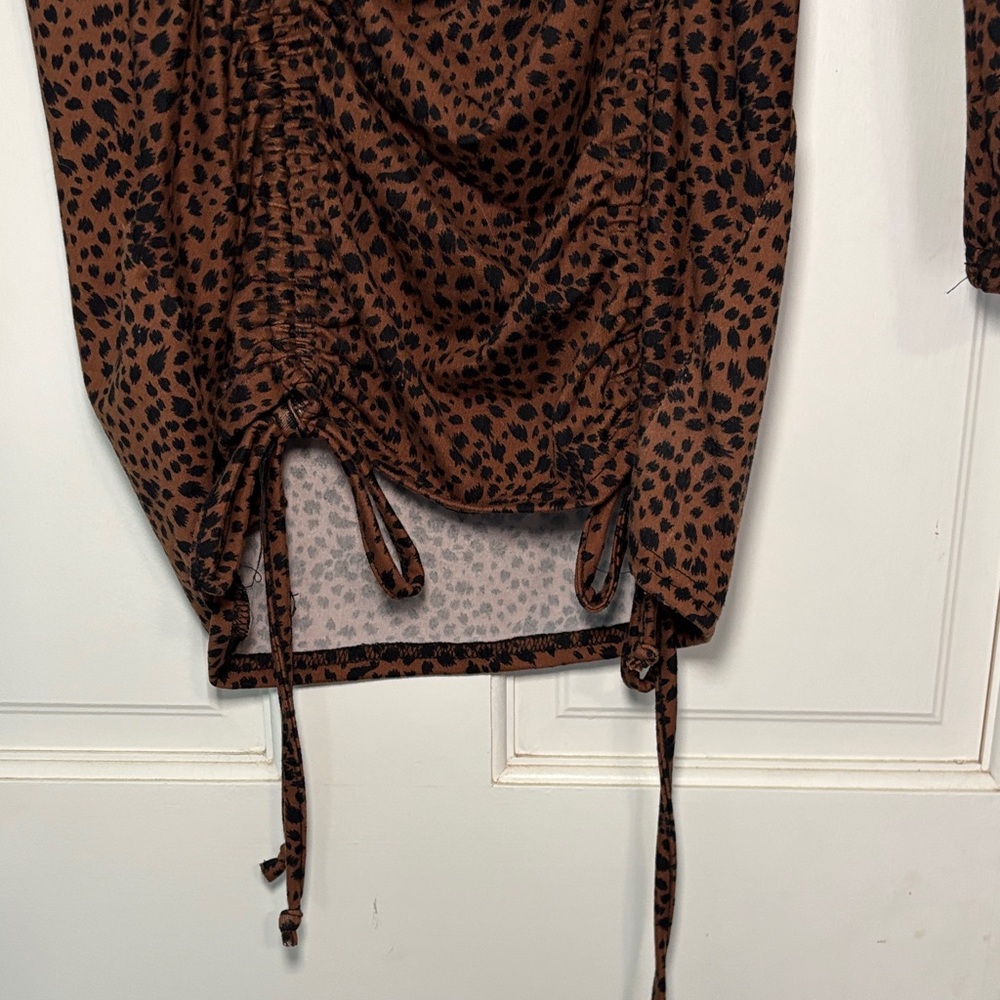 Leopard Long Sleeve Dress - Picture 4 of 6